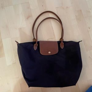 Purple Longchamp Le Pilage Tote